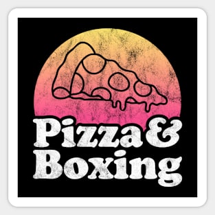 Pizza Lover Pizza and Boxing Sticker